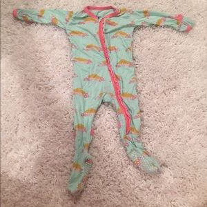 Kickee pants footed onesie 3-6 months
